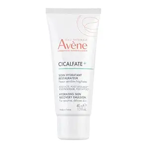 Avène Cicalfate+ Hydrating Skin Recovery Emulsion for post-procedure & post-tattoo, helps restore skin barrier, 24hr hydration, 1.3 Fl Oz